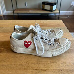 Converse x Comme Des Garcons Play Sneakers Chuck Low Men 6 Women 8 Heart OG